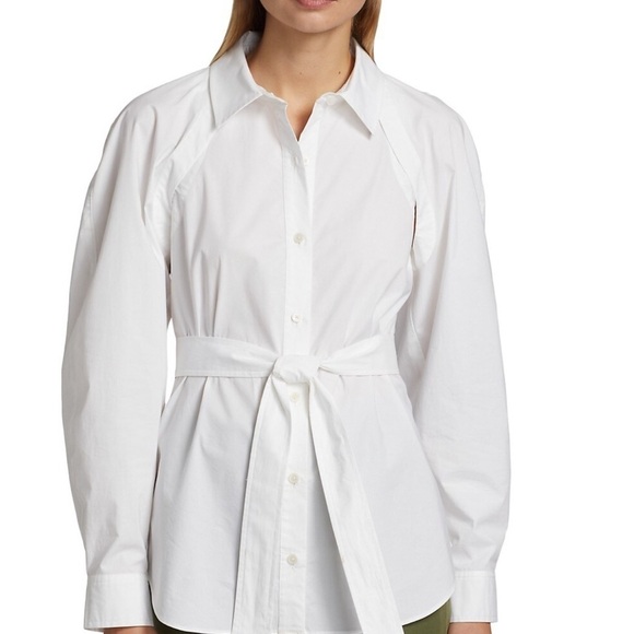 Derek Lam 10 Crosby Casper Convertible Button Down. NWOT. Size 2 - Picture 3 of 14